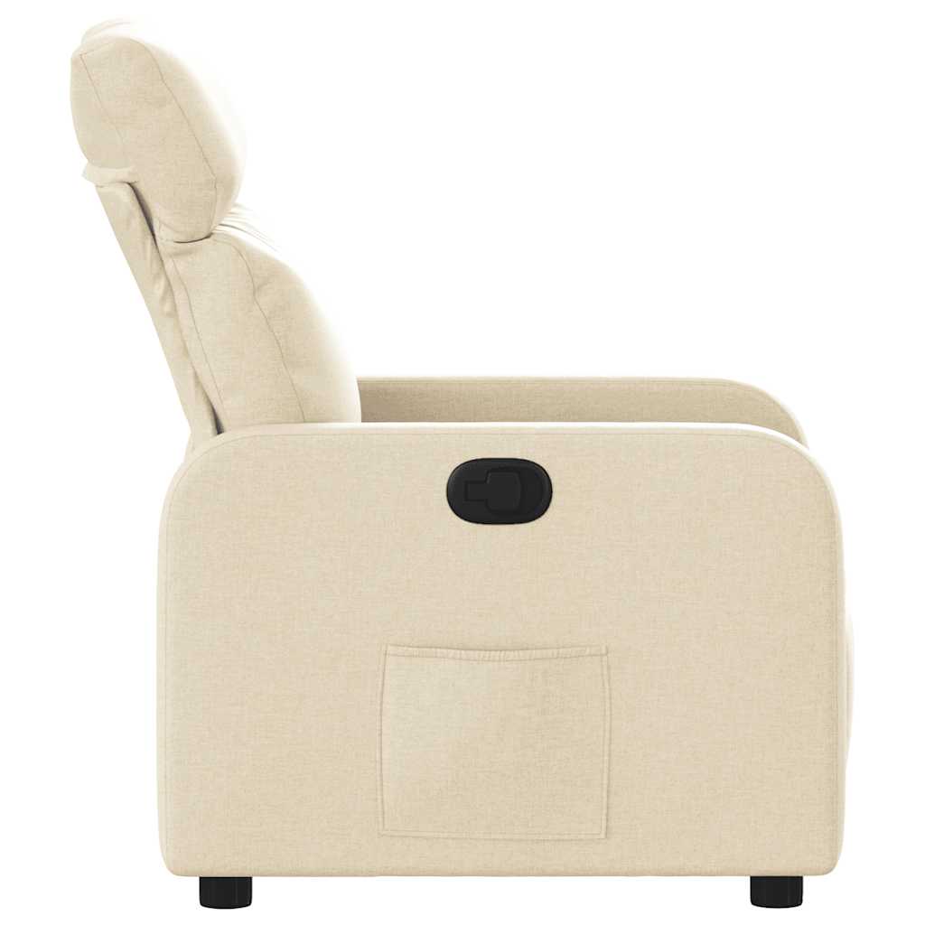 Fauteuil inclinable Crème Tissu - XIOS