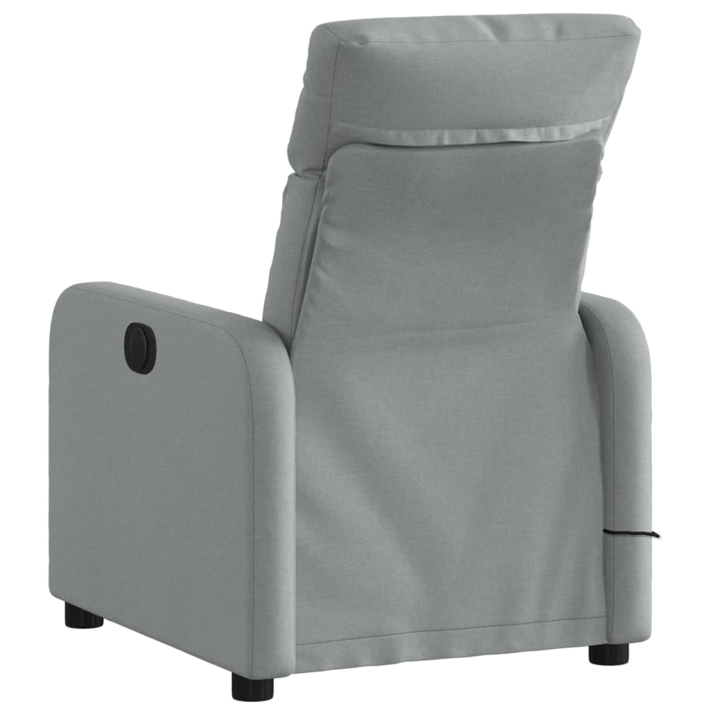 Fauteuil de massage inclinable Gris clair Tissu - XIOS