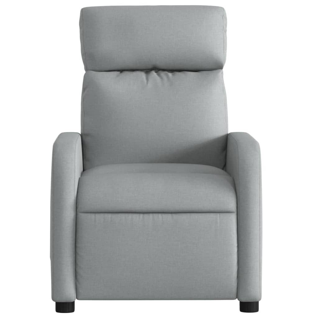 Fauteuil de massage inclinable Gris clair Tissu - XIOS