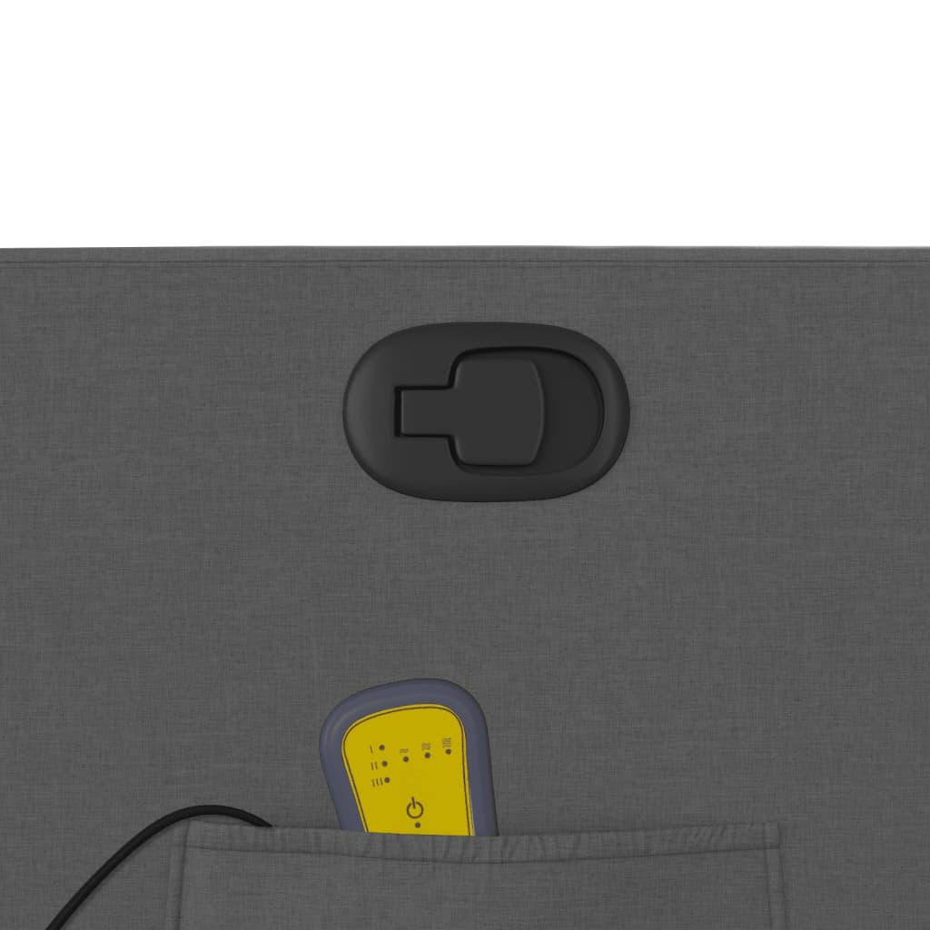 Fauteuil de massage inclinable Gris foncé Tissu - XIOS