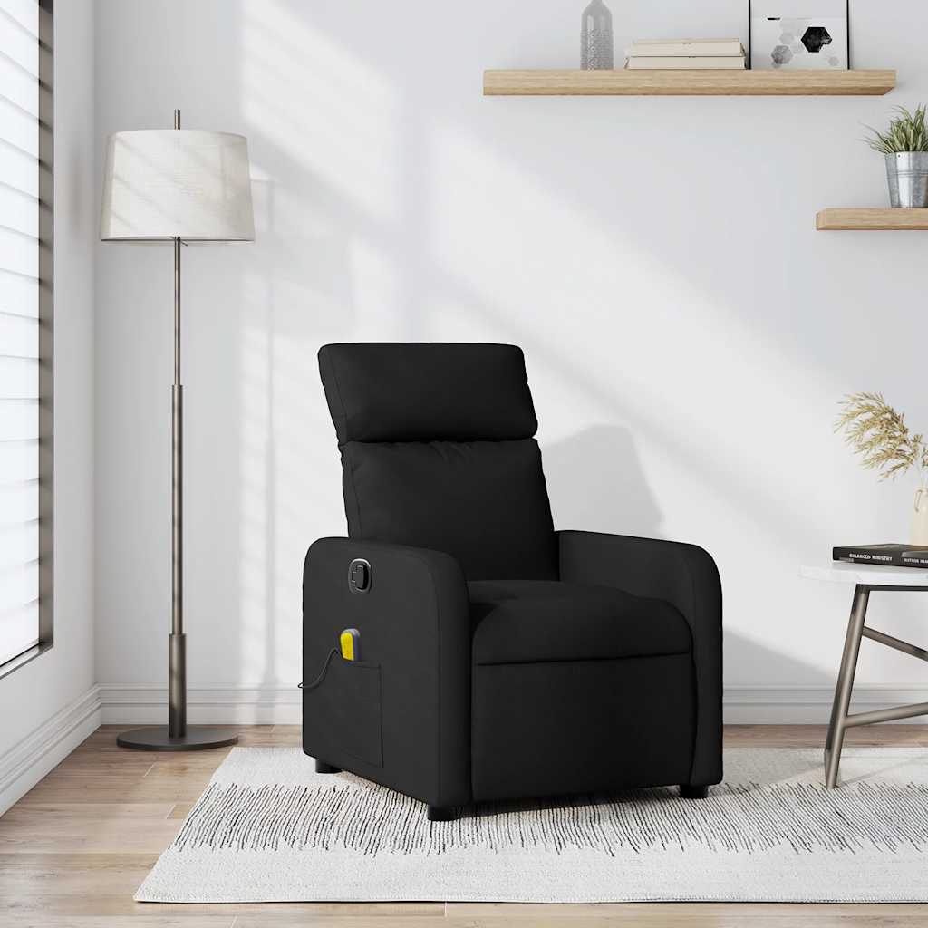 Fauteuil de massage inclinable Noir Tissu - XIOS