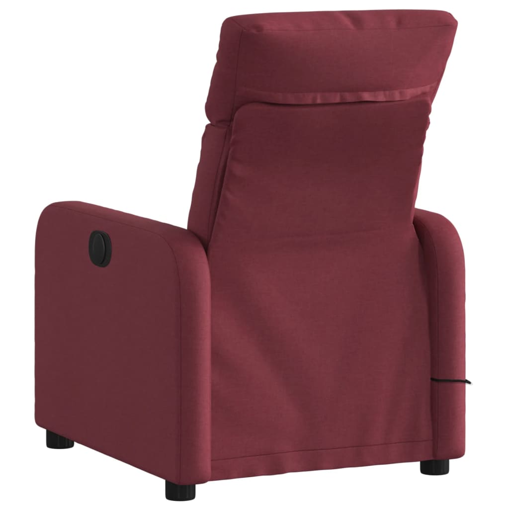 Fauteuil de massage inclinable Rouge bordeaux Tissu - XIOS