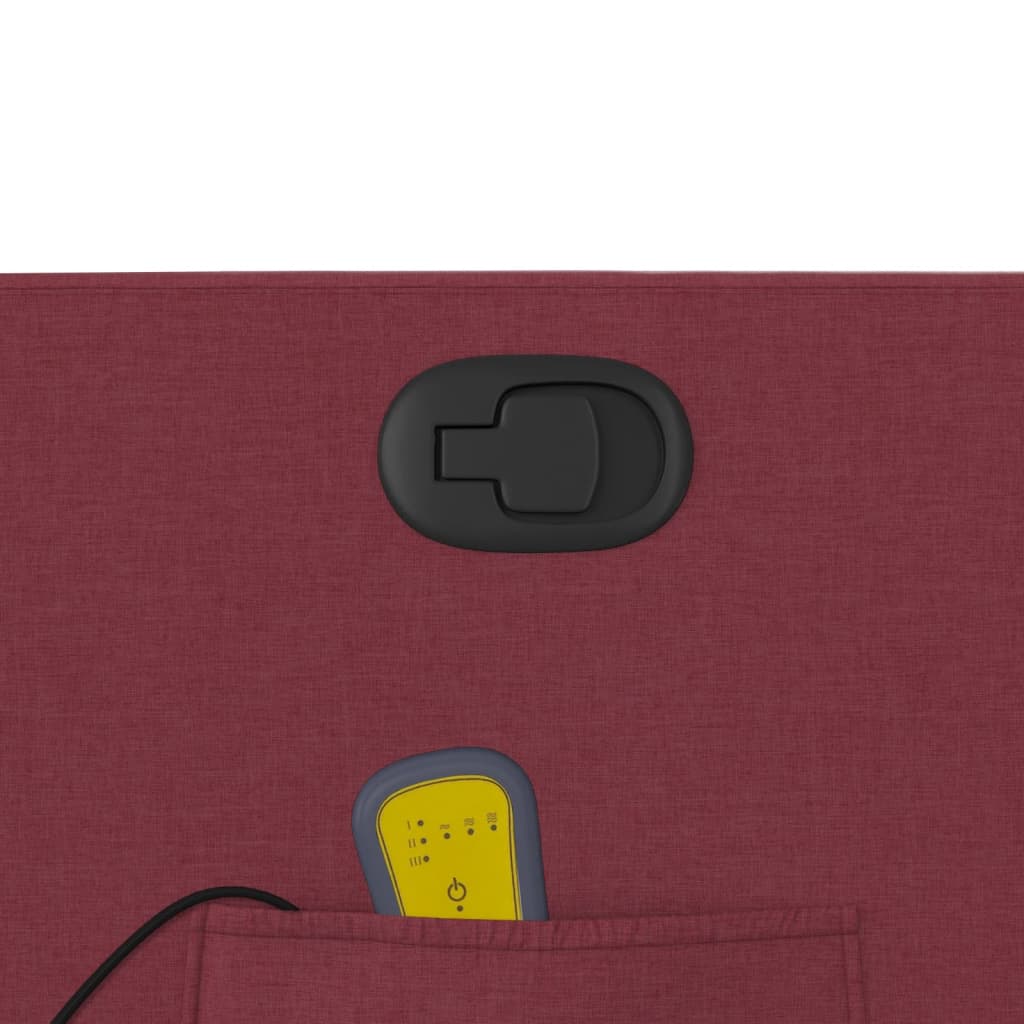 Fauteuil de massage inclinable Rouge bordeaux Tissu - XIOS
