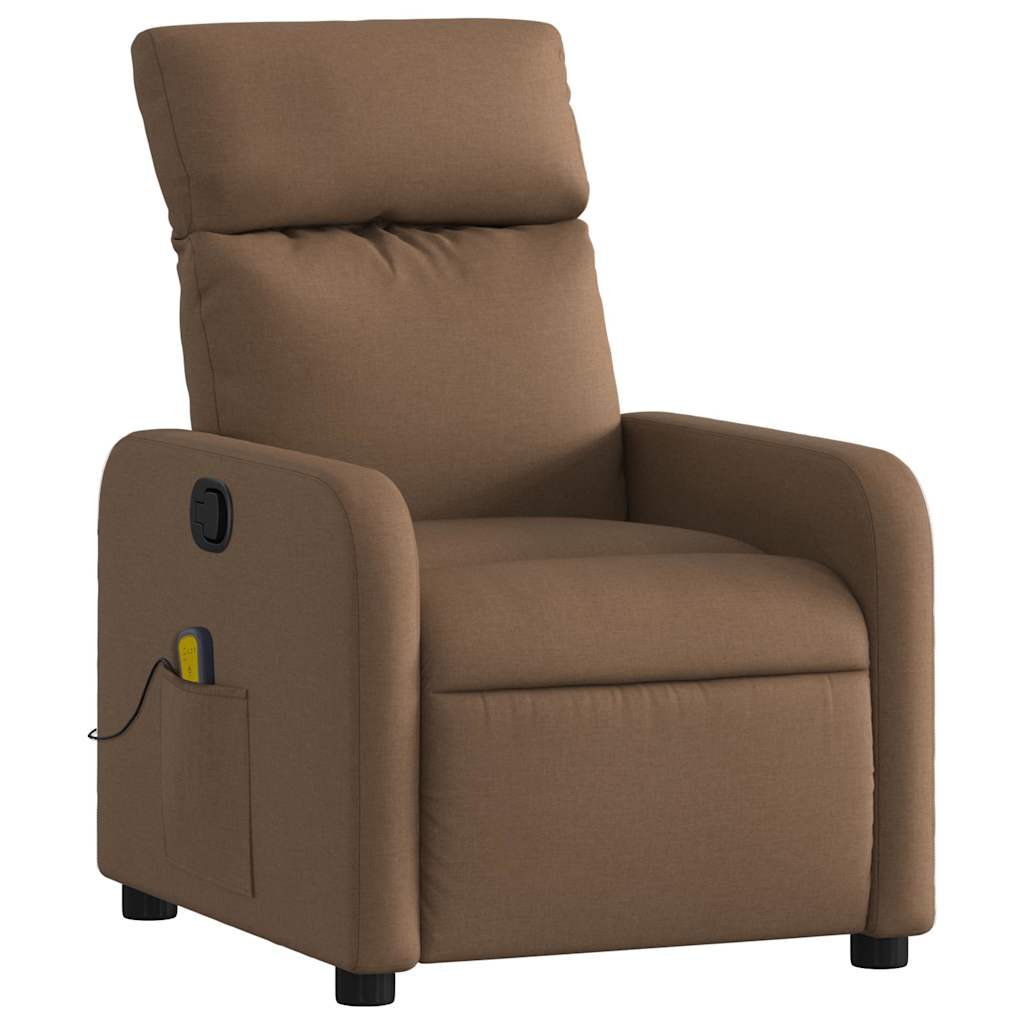 Fauteuil de massage inclinable Marron Tissu - XIOS