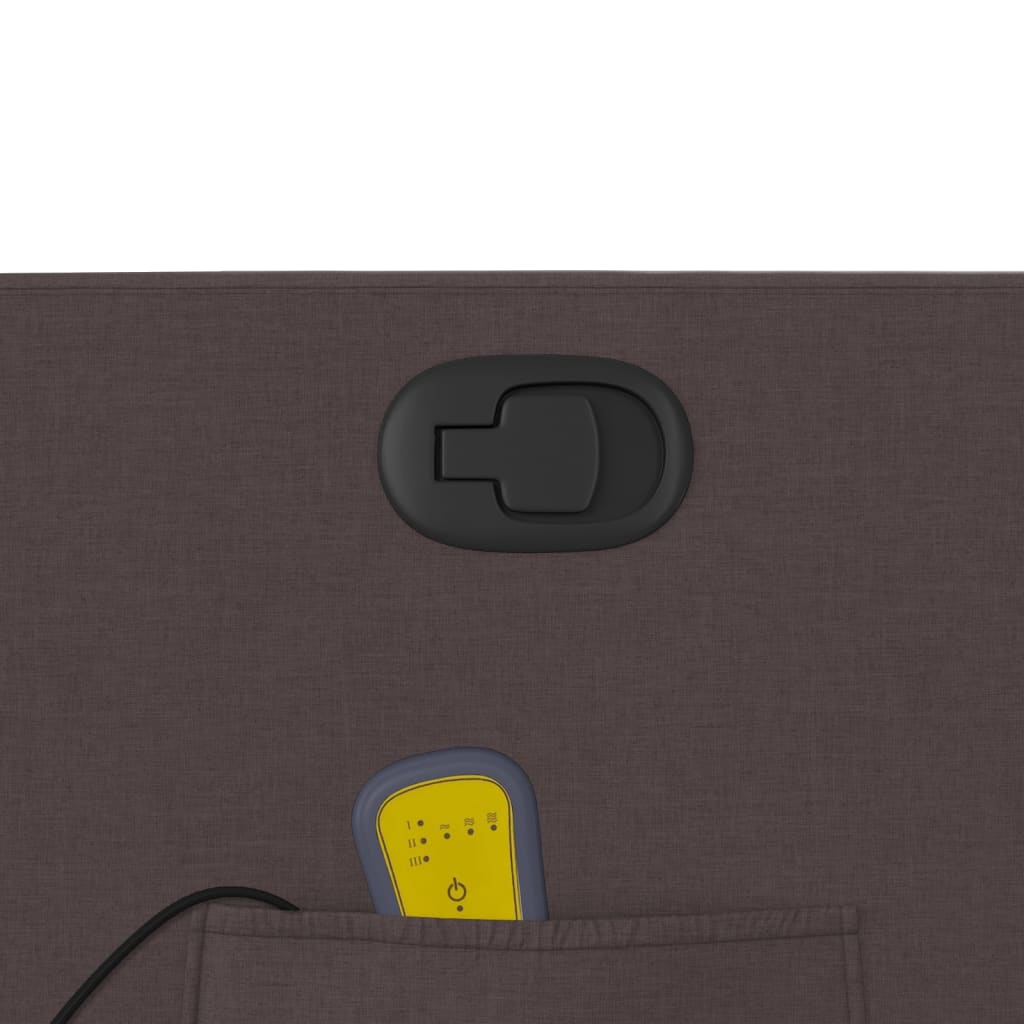 Fauteuil de massage inclinable Marron foncé Tissu - XIOS