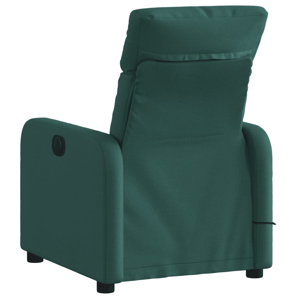 Fauteuil de massage inclinable Vert foncé Tissu - XIOS