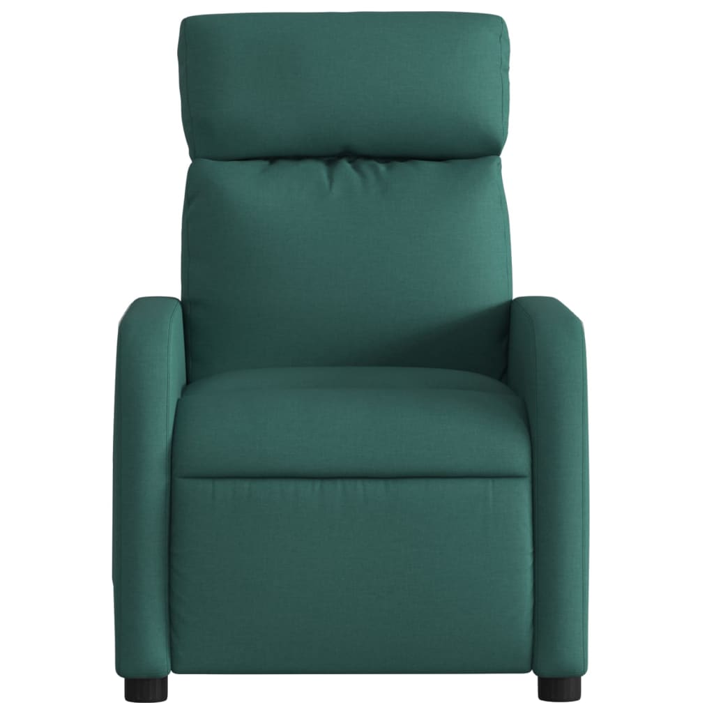 Fauteuil de massage inclinable Vert foncé Tissu - XIOS