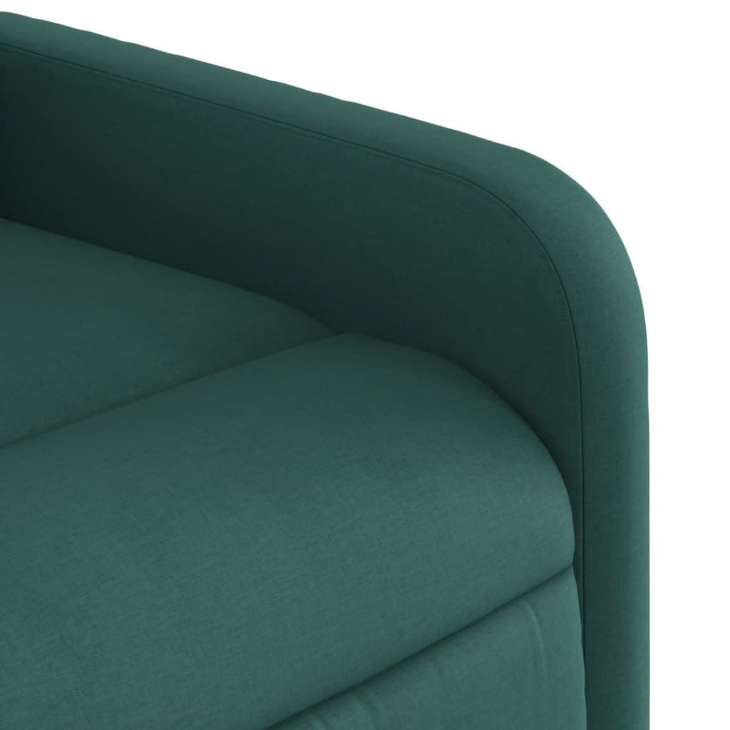 Fauteuil de massage inclinable Vert foncé Tissu - XIOS