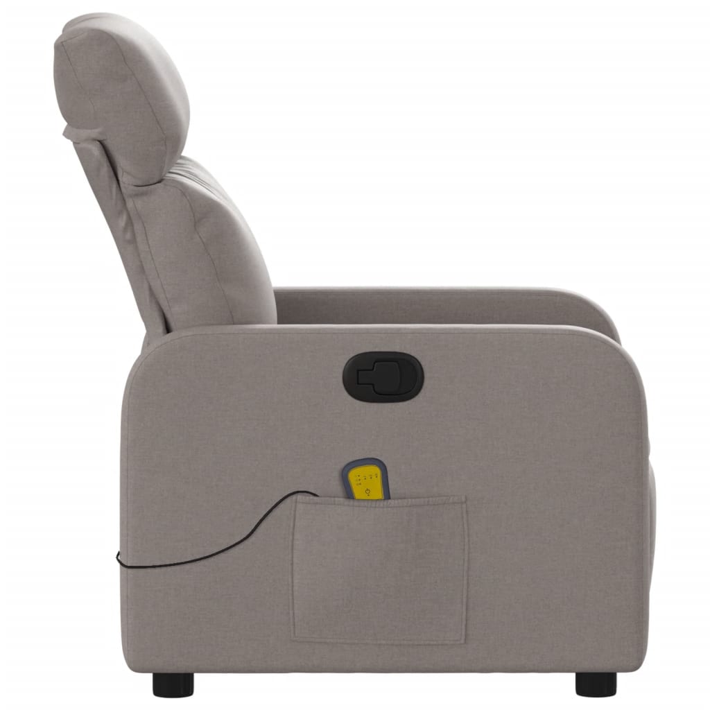 Fauteuil de massage inclinable Taupe Tissu - XIOS