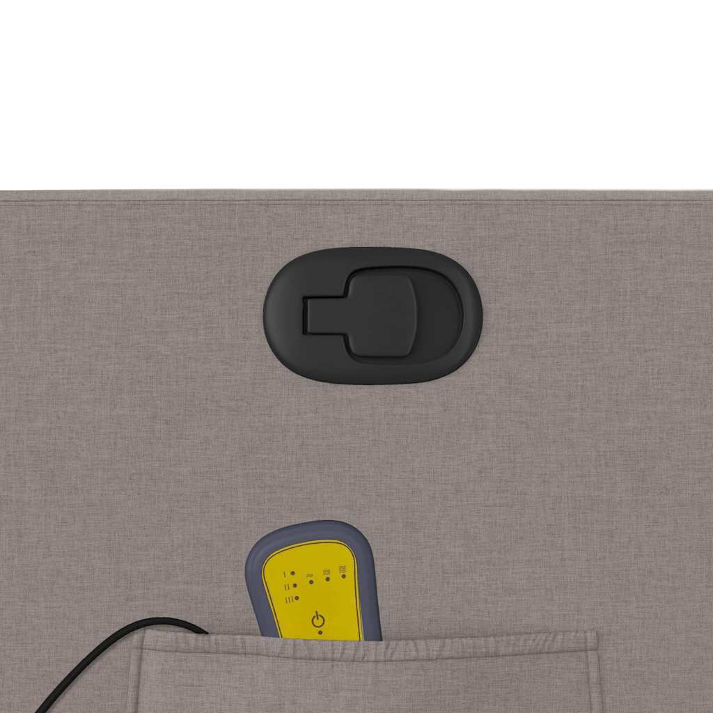 Fauteuil de massage inclinable Taupe Tissu - XIOS