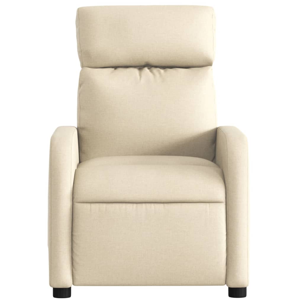 Fauteuil de massage inclinable Crème Tissu - XIOS