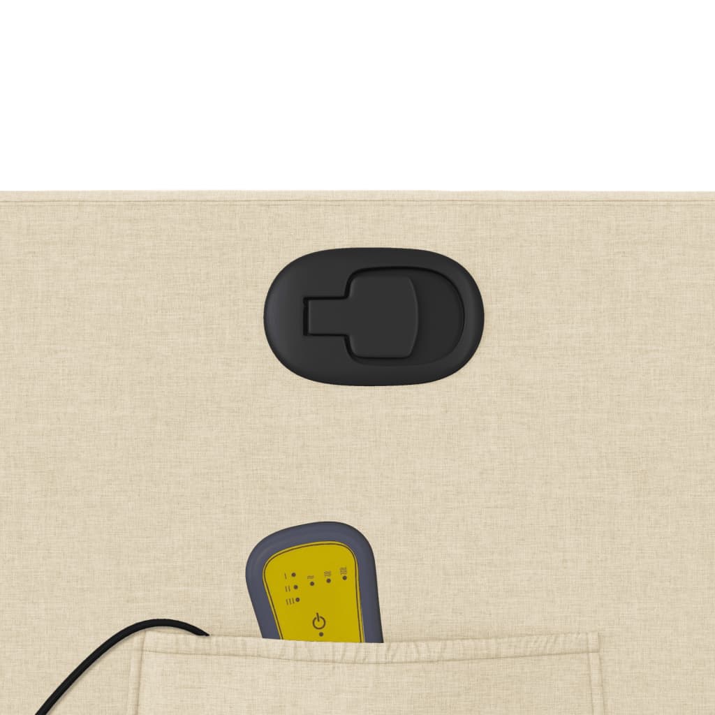 Fauteuil de massage inclinable Crème Tissu - XIOS