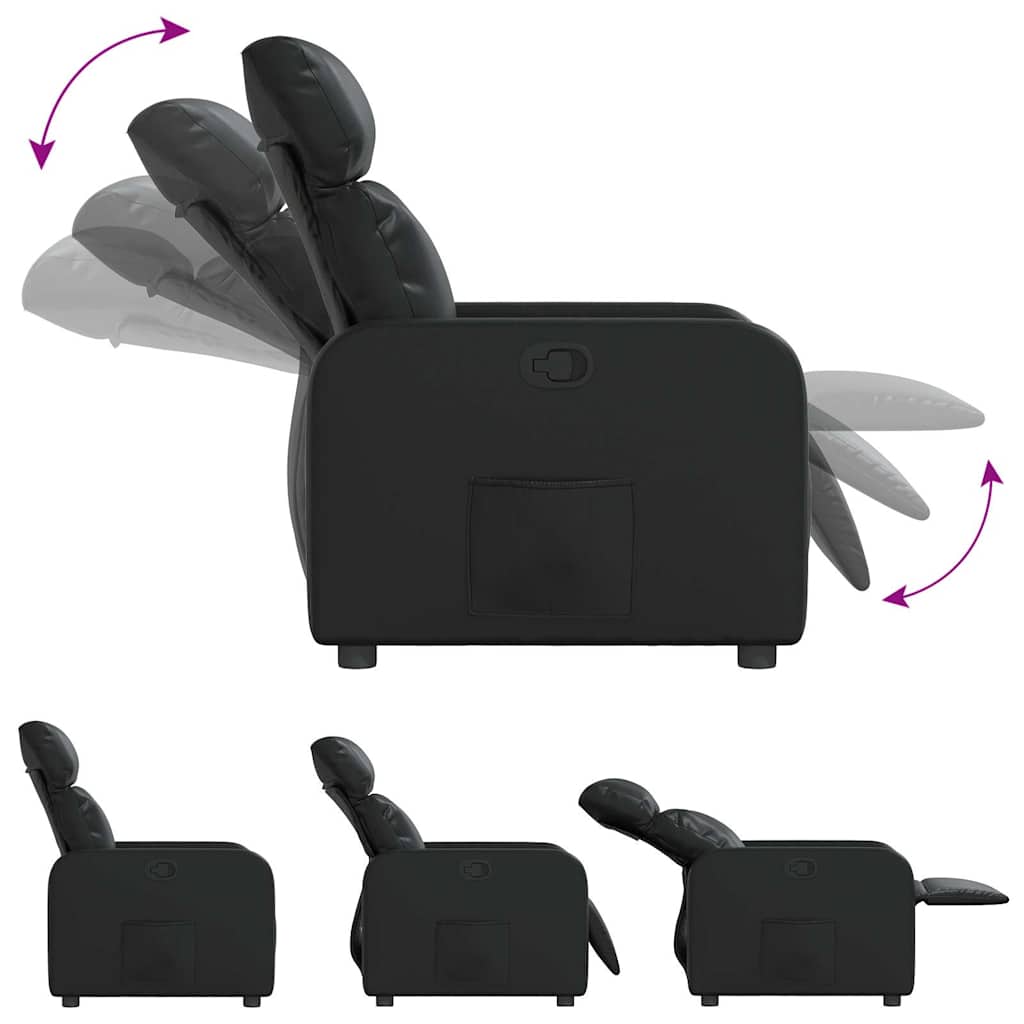 Fauteuil inclinable Noir Similicuir - XIOS