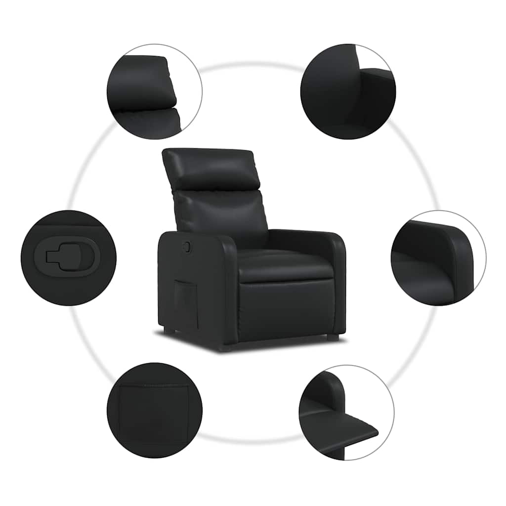 Fauteuil inclinable Noir Similicuir - XIOS