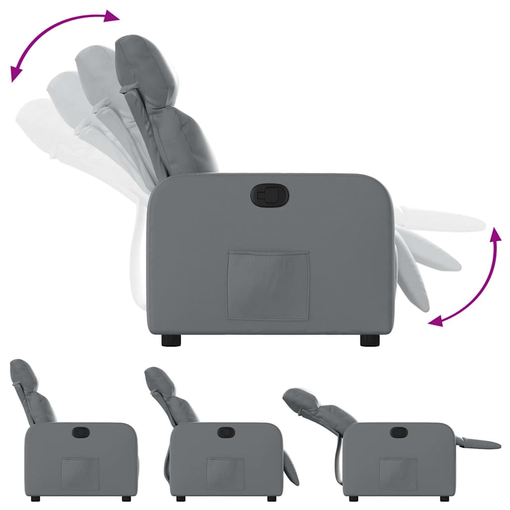 Fauteuil inclinable Gris Similicuir - XIOS