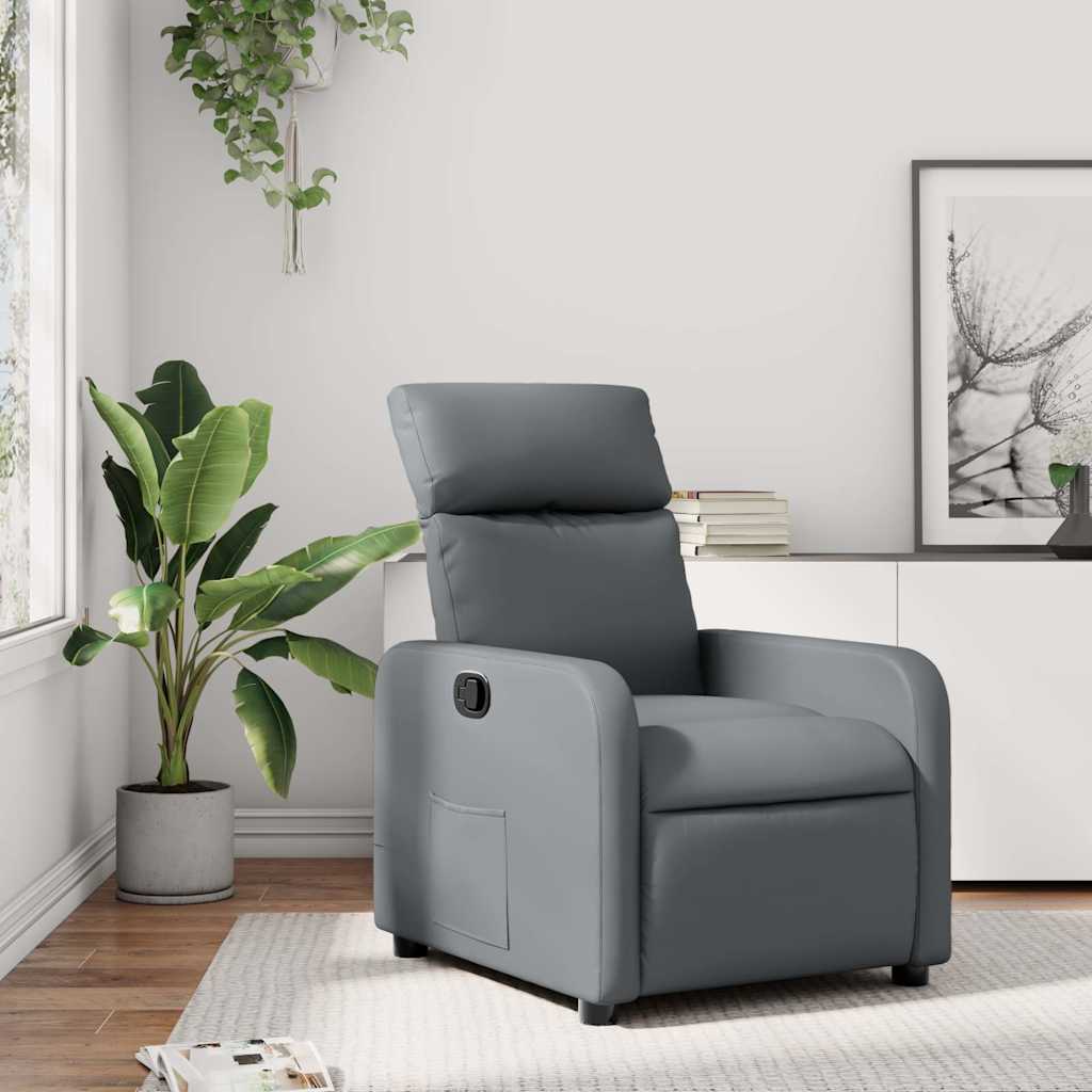 Fauteuil inclinable Gris Similicuir - XIOS