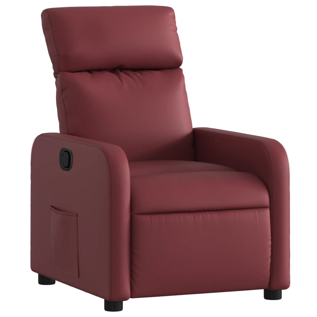 Fauteuil inclinable Rouge bordeaux Similicuir - XIOS