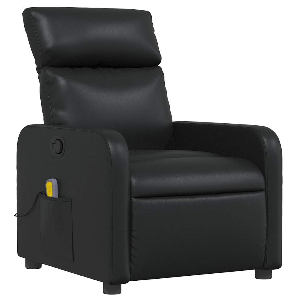 Fauteuil de massage inclinable Noir Similicuir - XIOS