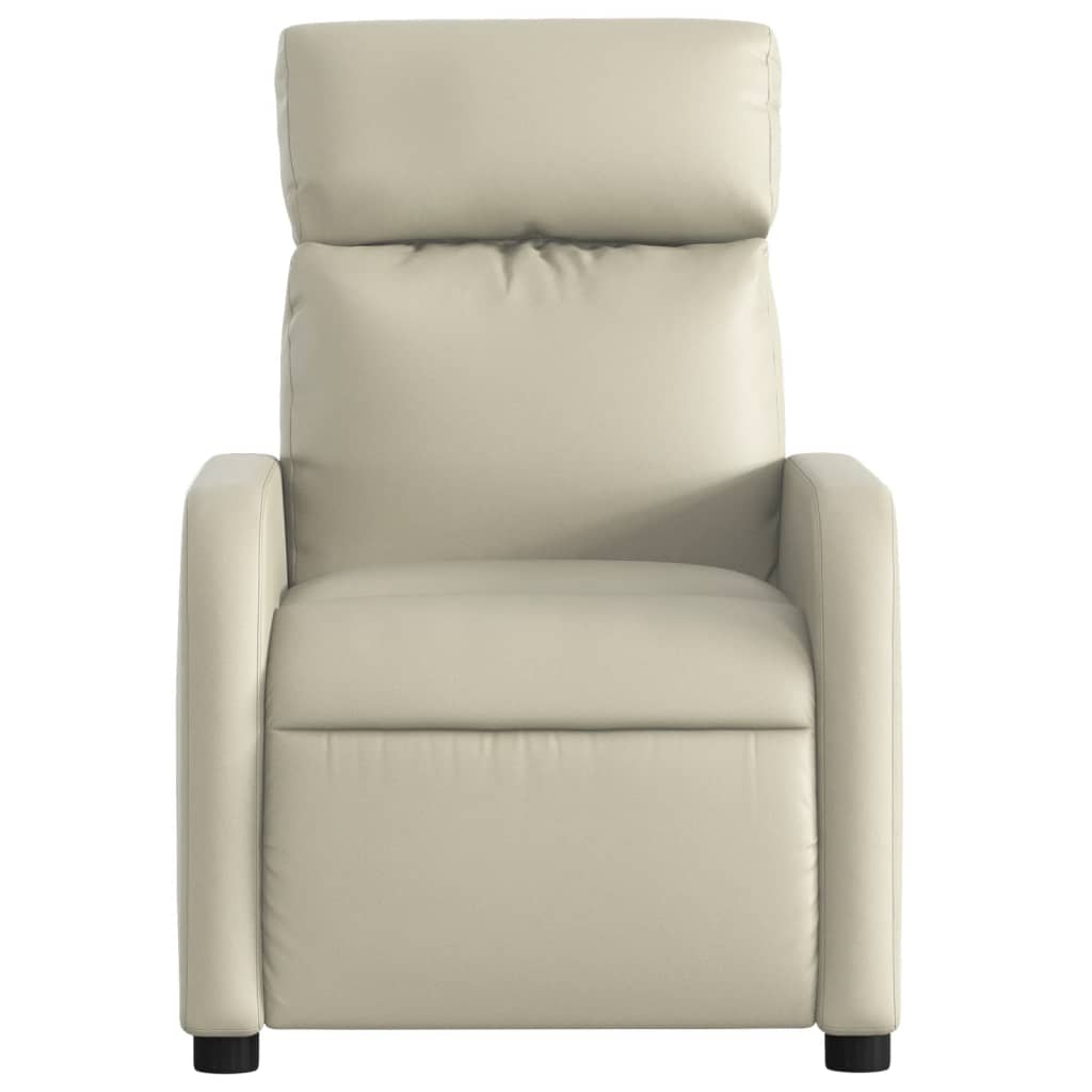 Fauteuil inclinable de massage Crème Similicuir - XIOS