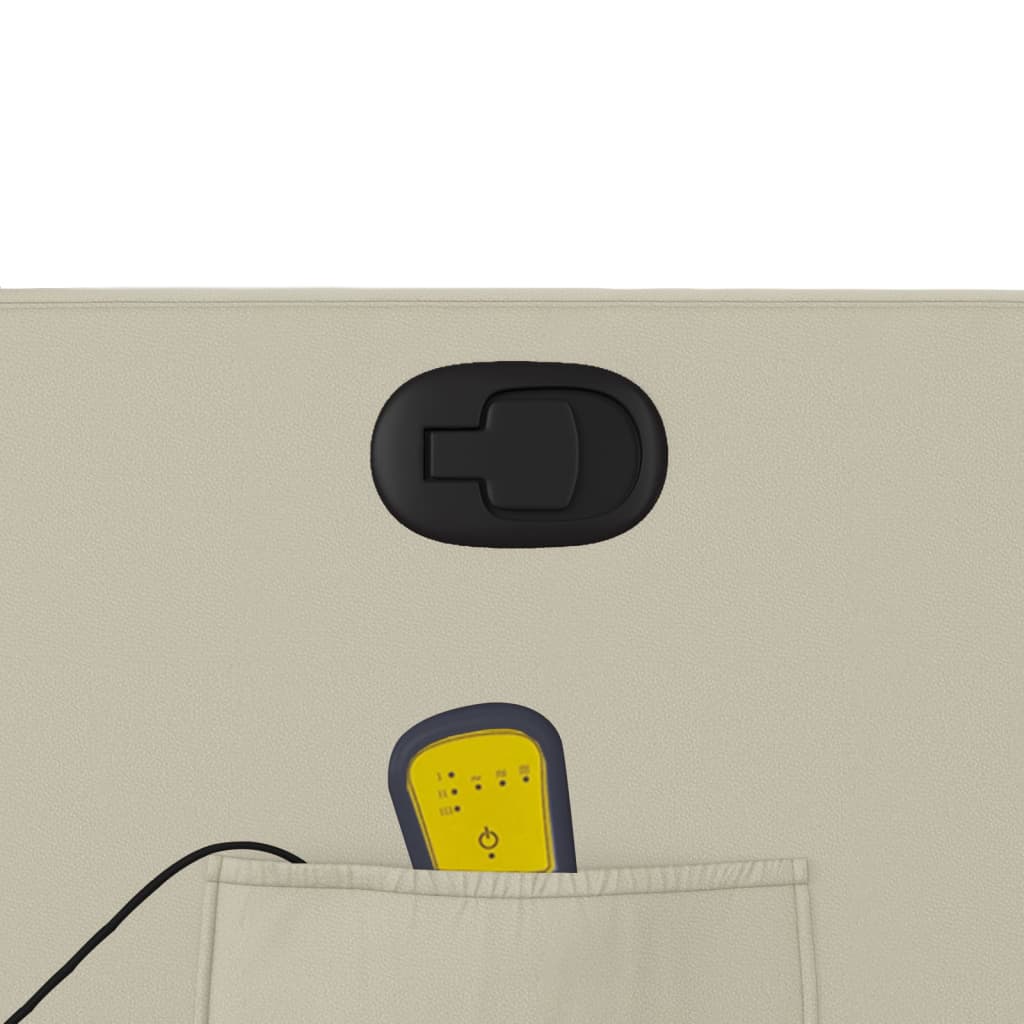 Fauteuil inclinable de massage Crème Similicuir - XIOS