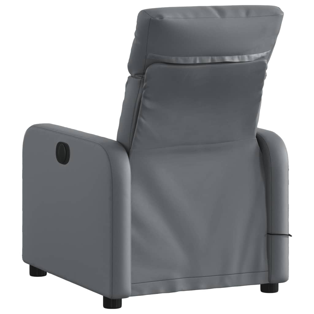 Fauteuil de massage inclinable Gris Similicuir - XIOS
