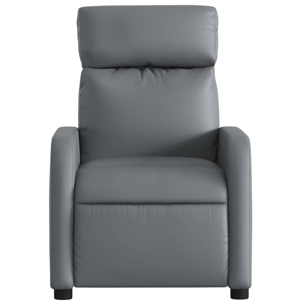 Fauteuil de massage inclinable Gris Similicuir - XIOS