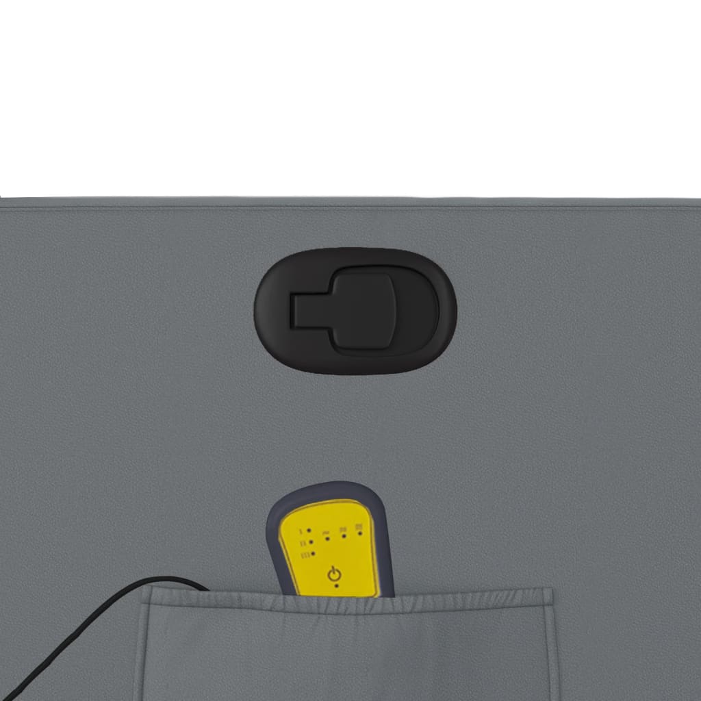 Fauteuil de massage inclinable Gris Similicuir - XIOS