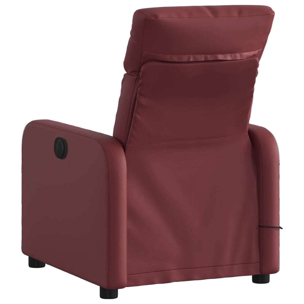 Fauteuil de massage inclinable Rouge bordeaux Similicuir - XIOS