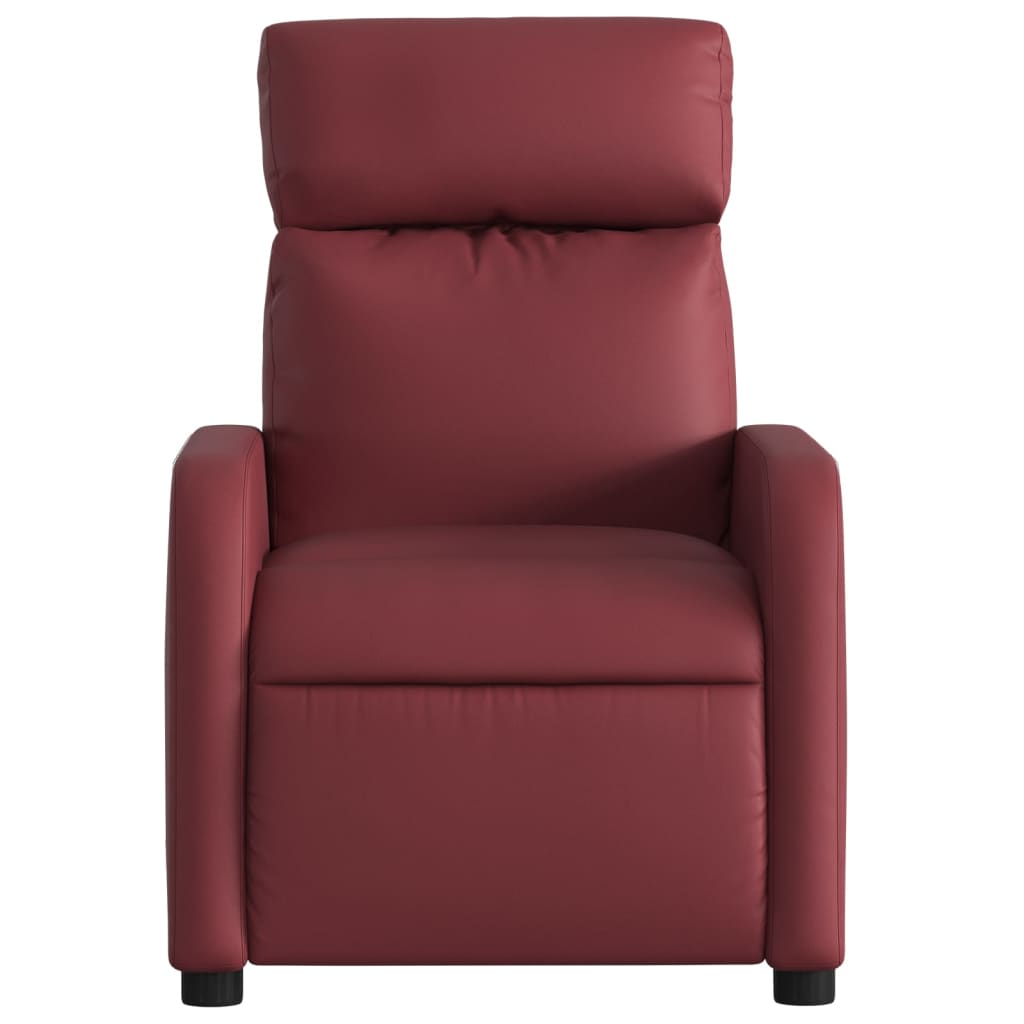 Fauteuil de massage inclinable Rouge bordeaux Similicuir - XIOS