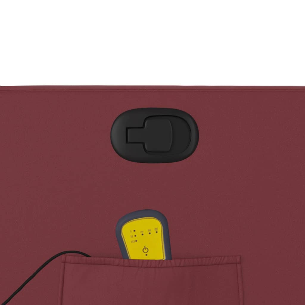 Fauteuil de massage inclinable Rouge bordeaux Similicuir - XIOS