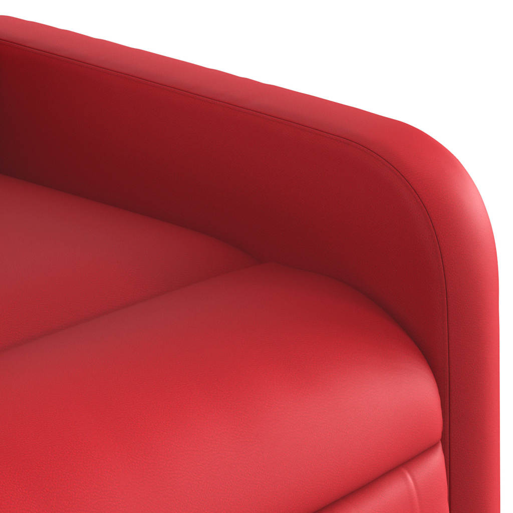 Fauteuil de massage inclinable rouge similicuir - XIOS