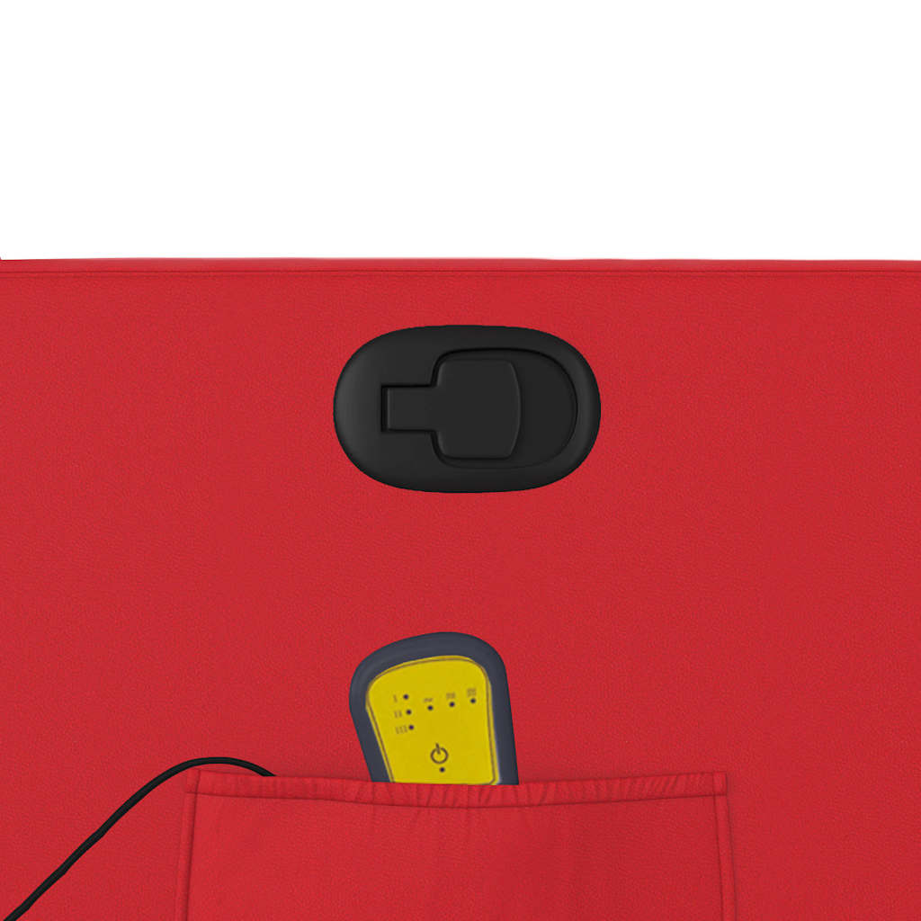 Fauteuil de massage inclinable rouge similicuir - XIOS