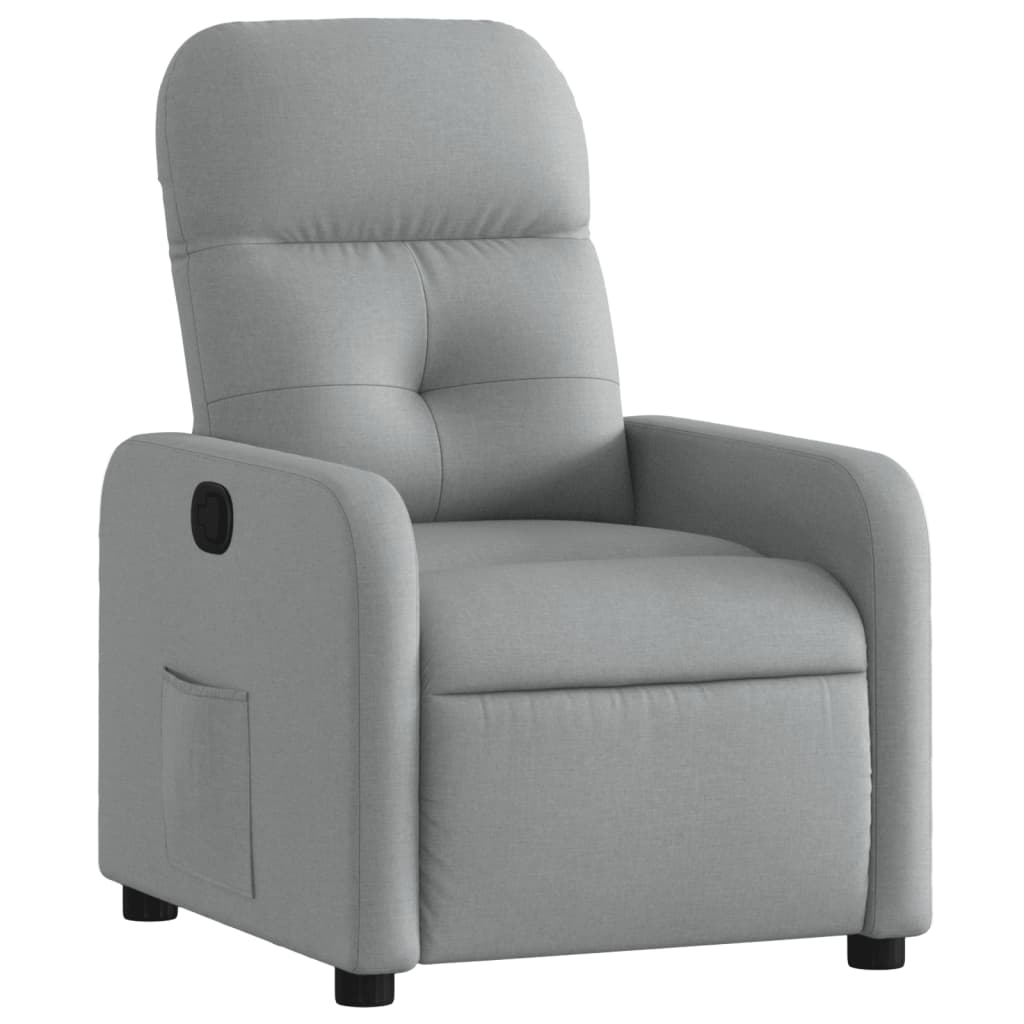 Fauteuil inclinable Gris clair Tissu - XIOS