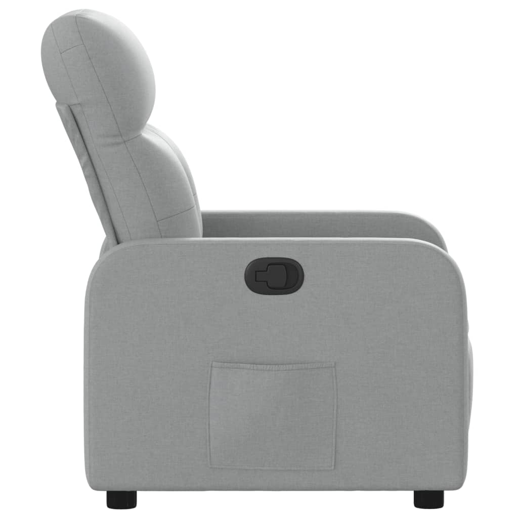 Fauteuil inclinable Gris clair Tissu - XIOS