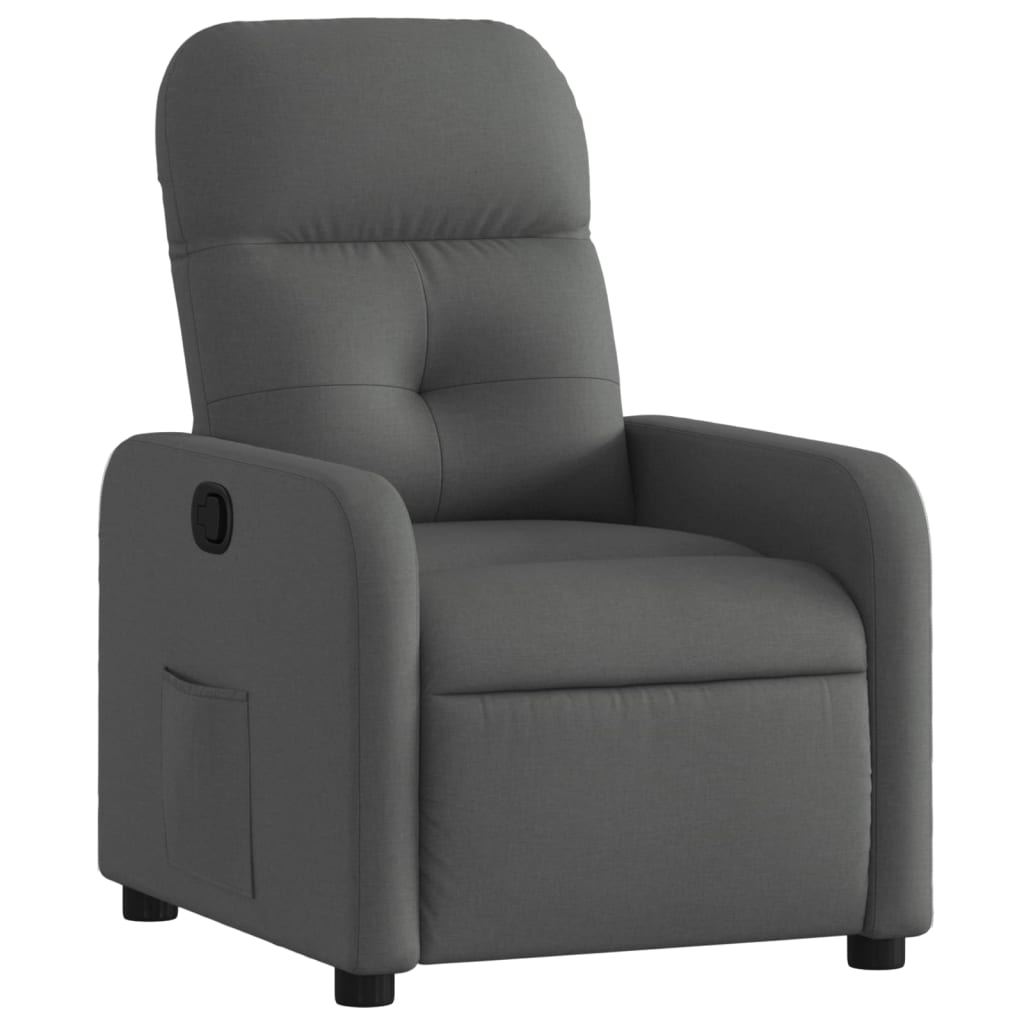 Fauteuil inclinable Gris foncé Tissu - XIOS