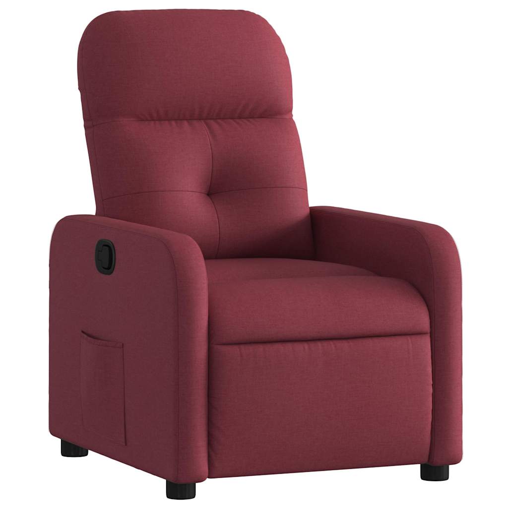 Fauteuil inclinable Rouge bordeaux Tissu - XIOS