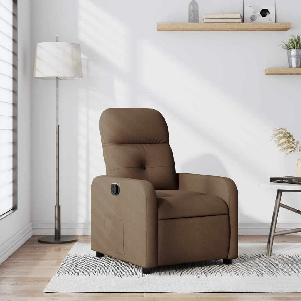 Fauteuil inclinable Marron Tissu - XIOS