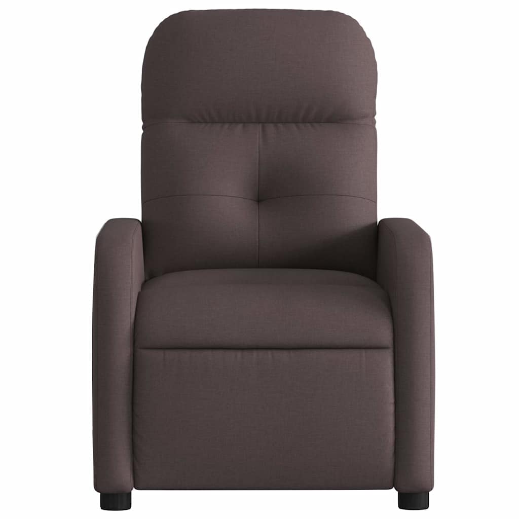 Fauteuil inclinable Marron foncé Tissu - XIOS