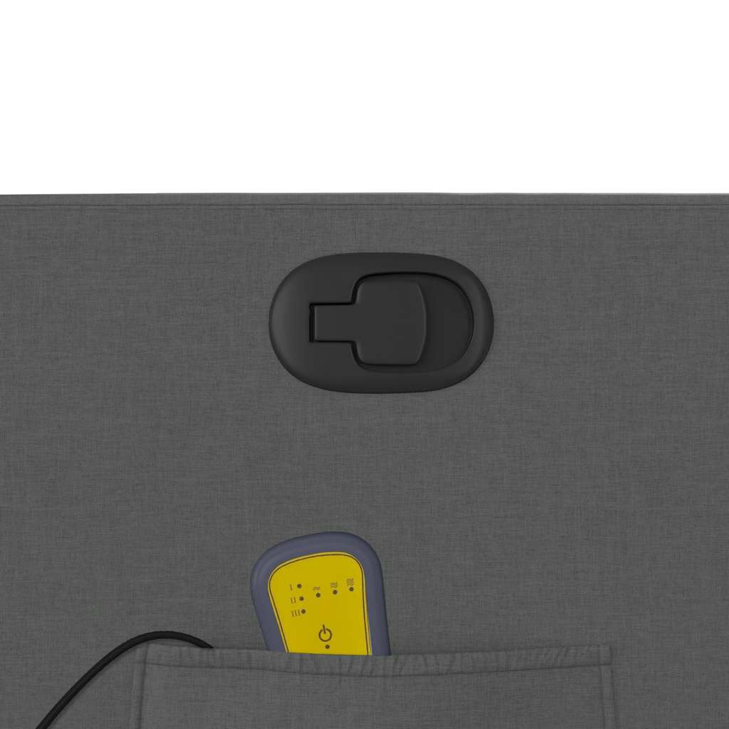 Fauteuil de massage inclinable Gris foncé Tissu - XIOS