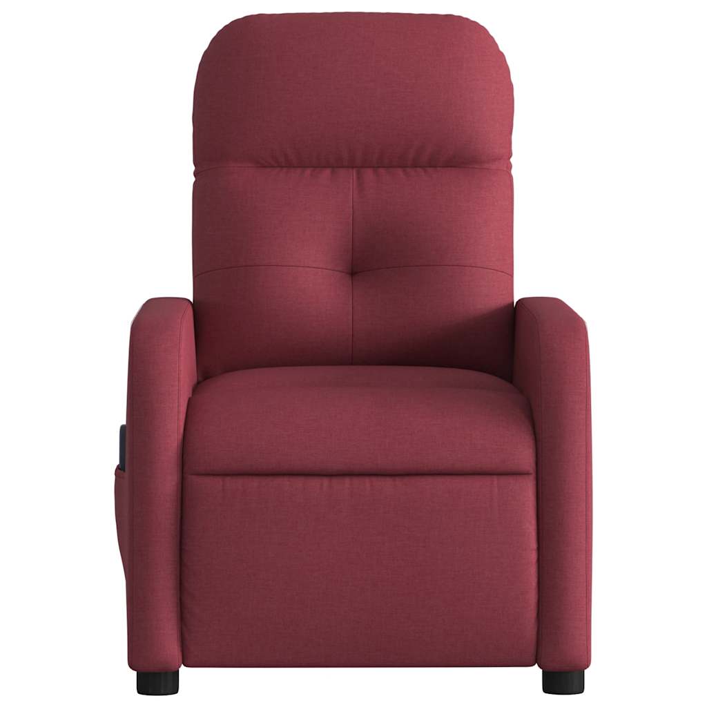 Fauteuil de massage inclinable Rouge bordeaux Tissu - XIOS