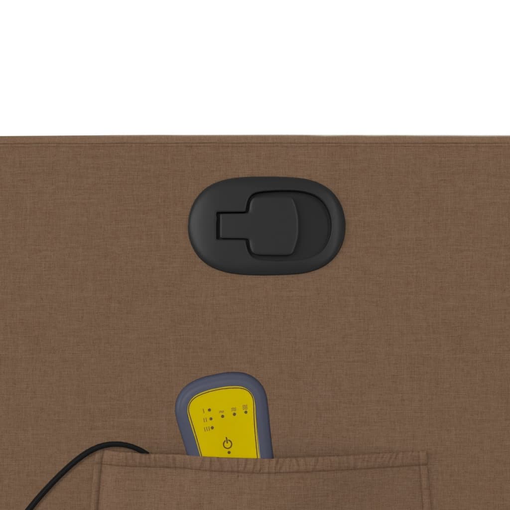 Fauteuil de massage inclinable Marron Tissu - XIOS