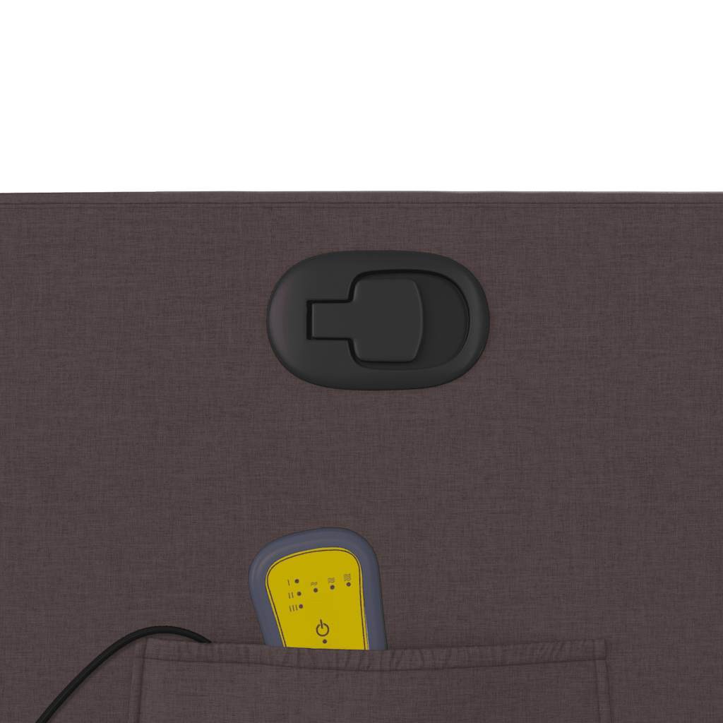 Fauteuil de massage inclinable Marron foncé Tissu - XIOS