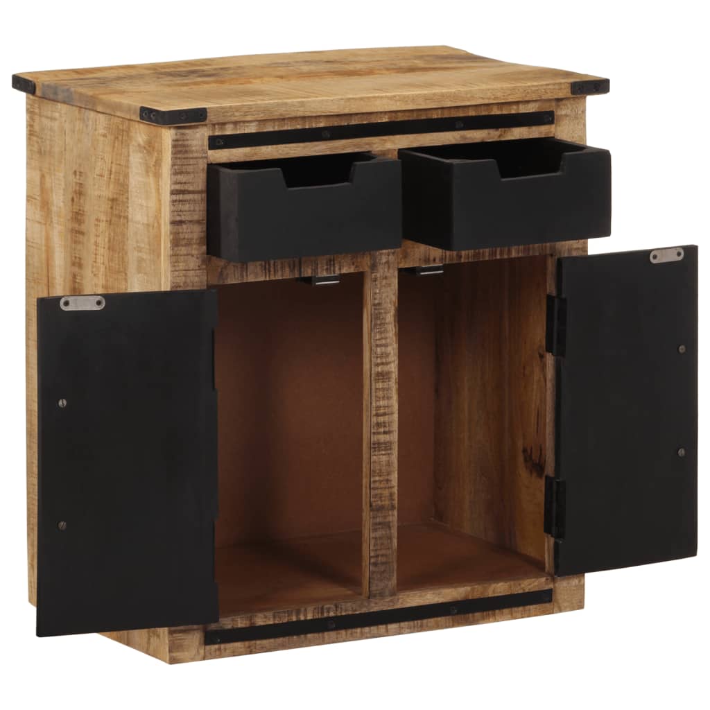 Buffet avec 2 tiroirs 55x35x60 cm bois massif de manguier - XIOS