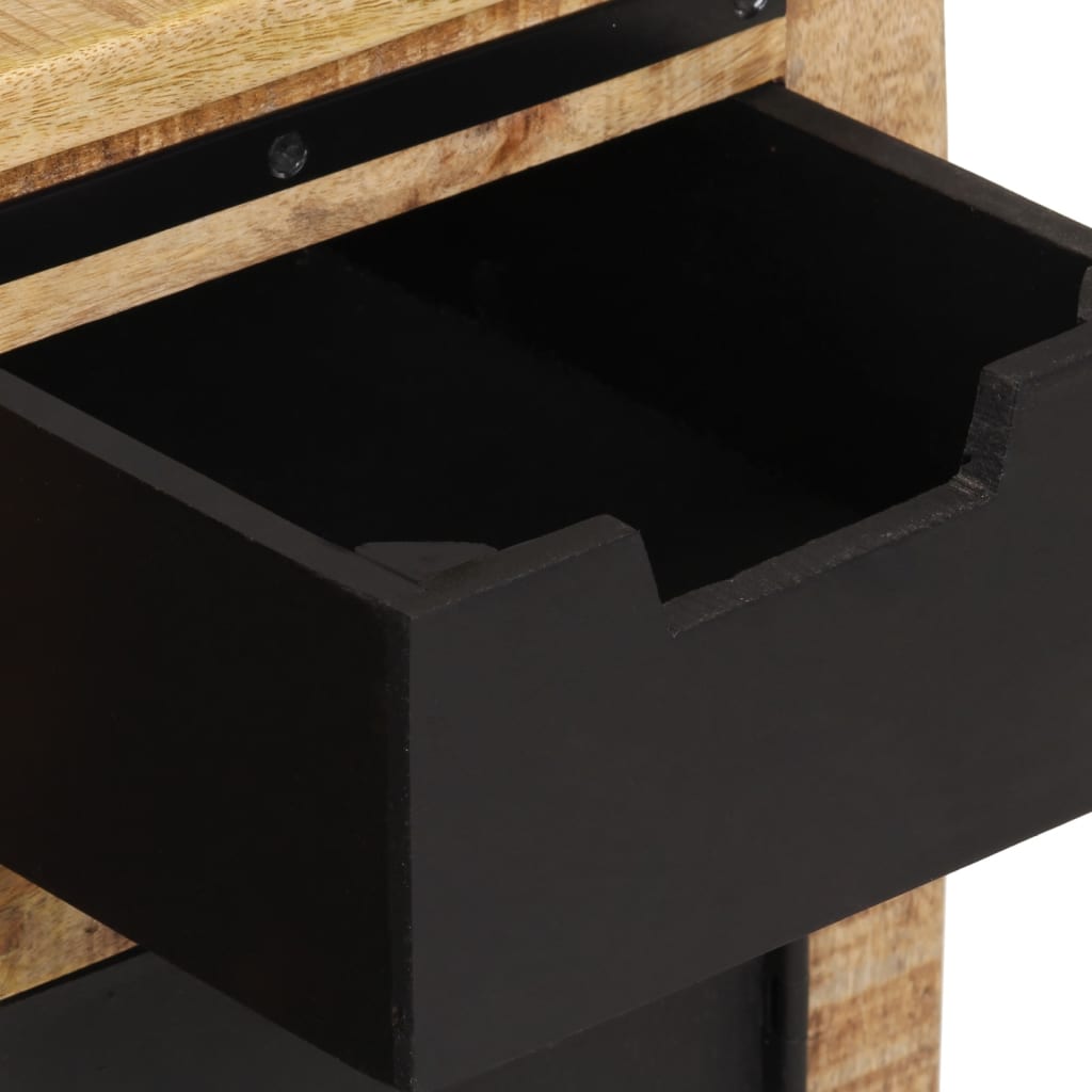 Buffet avec 2 tiroirs 55x35x60 cm bois massif de manguier - XIOS