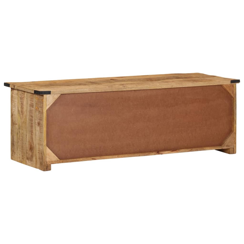 Meuble TV avec portes 105x35x36 cm bois massif de manguier - XIOS