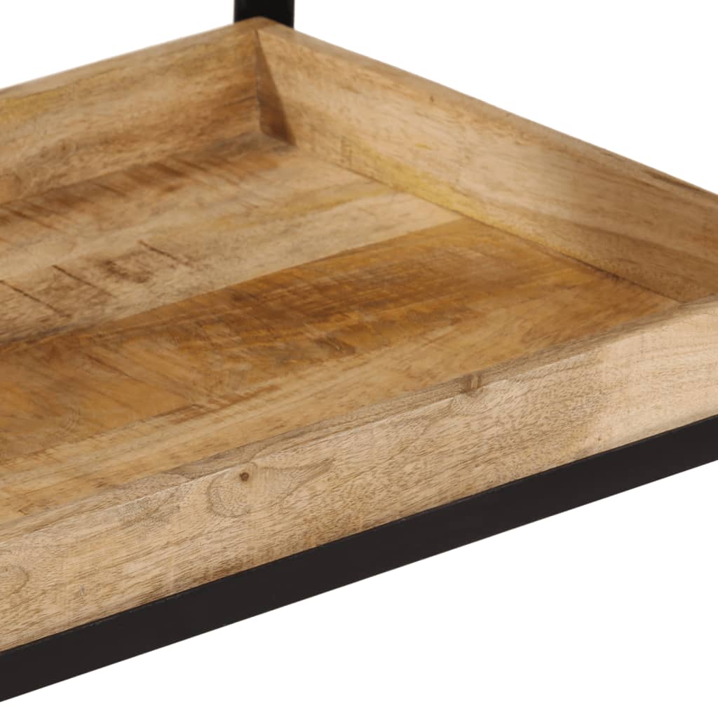 Chariot de cuisine 60x40x80 cm bois de manguier brut massif - XIOS