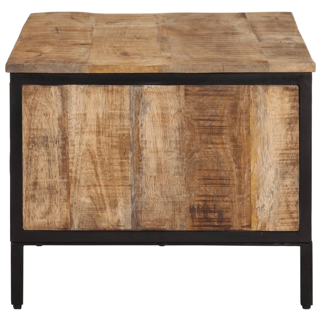 Table basse 80x50x40 cm bois de manguier massif brut - XIOS