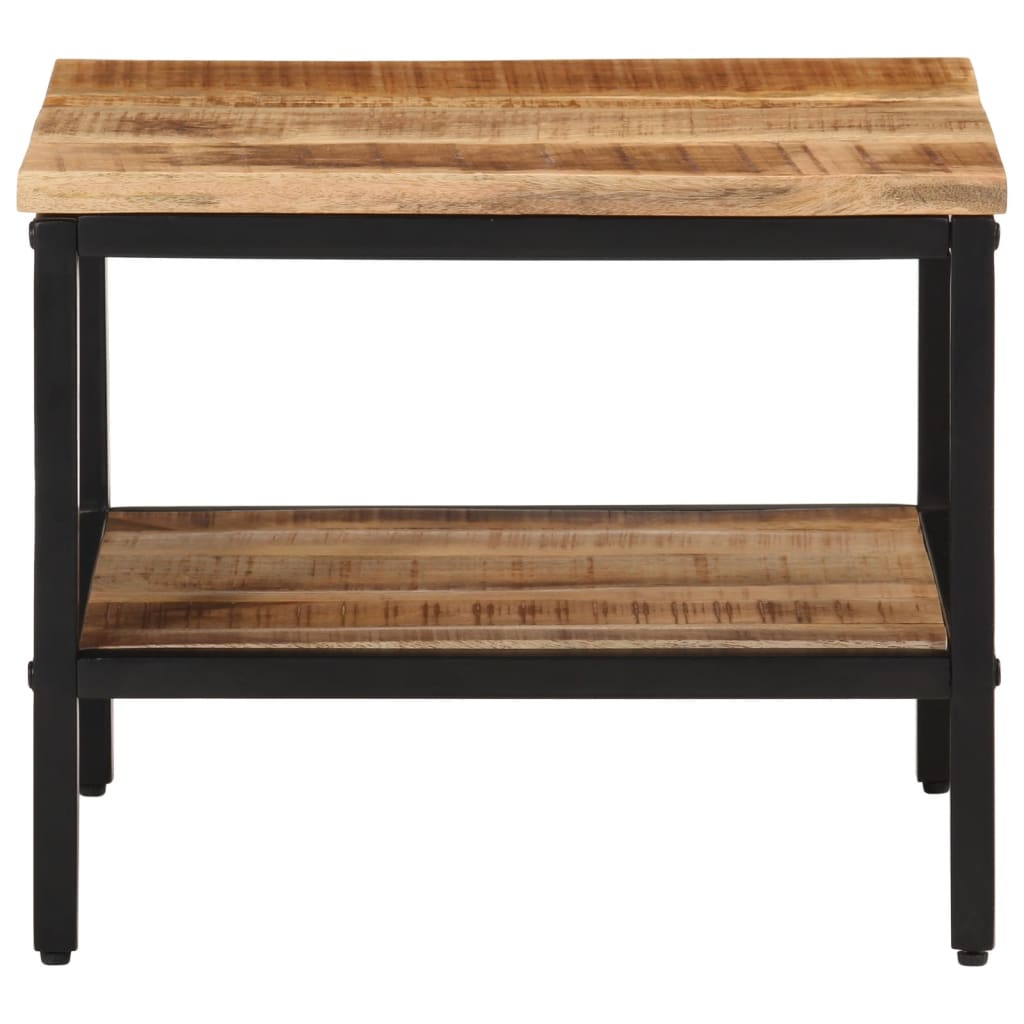 Table basse 45x45x35 cm bois de manguier massif brut - XIOS