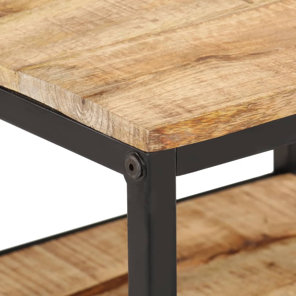 Table basse 55x55x45 cm bois de manguier massif brut - XIOS