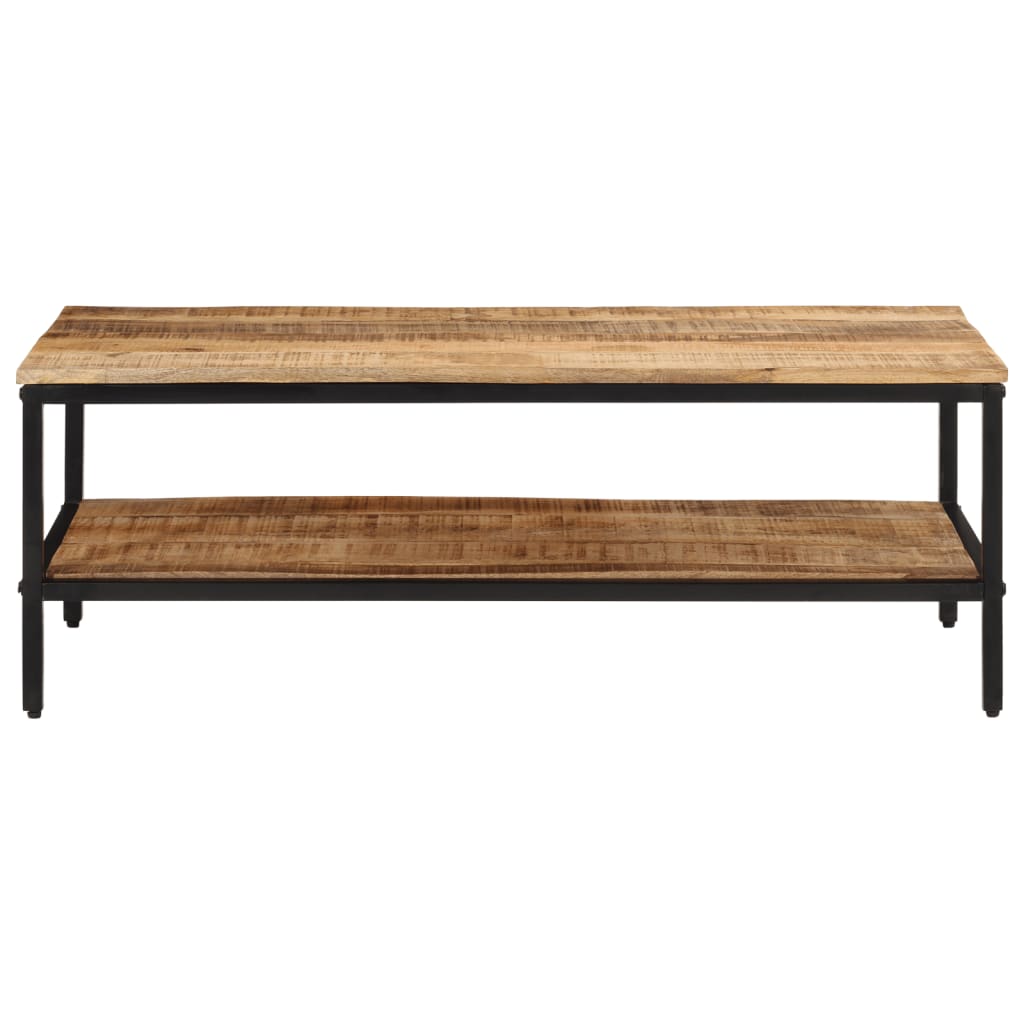 Table basse 100x50x35 cm bois de manguier massif brut - XIOS